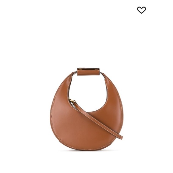 STAUD Ochre Leather Mini Moon Bag - Picture 5 of 12